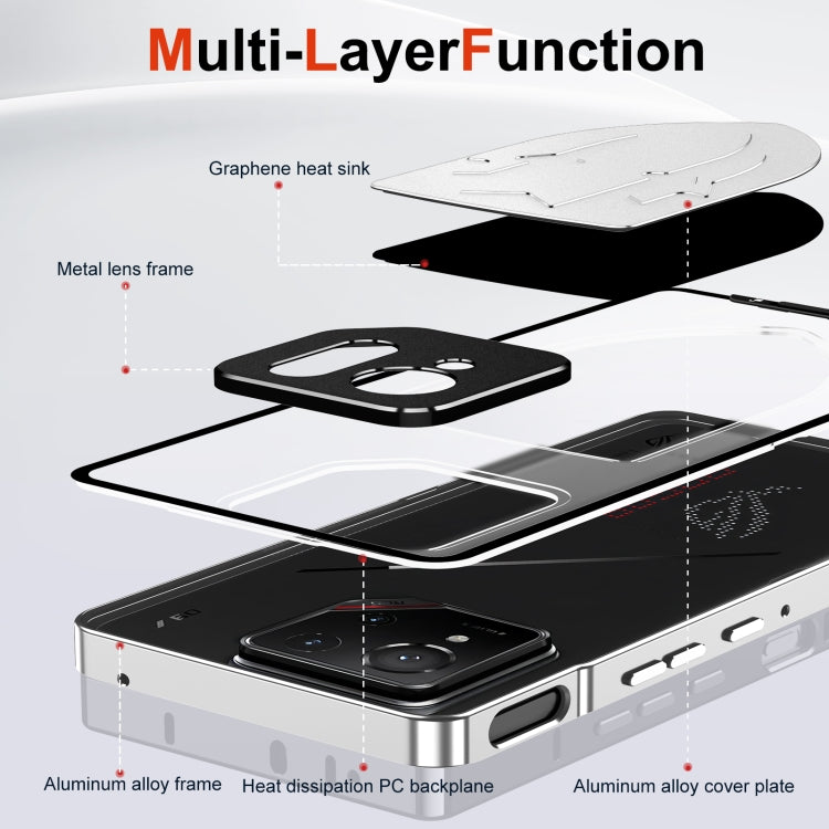 Metal Cooling Phone Case, For ASUS ROG Phone 9 / 9 Pro, For ASUS ROG Phone 8 / 8 Pro