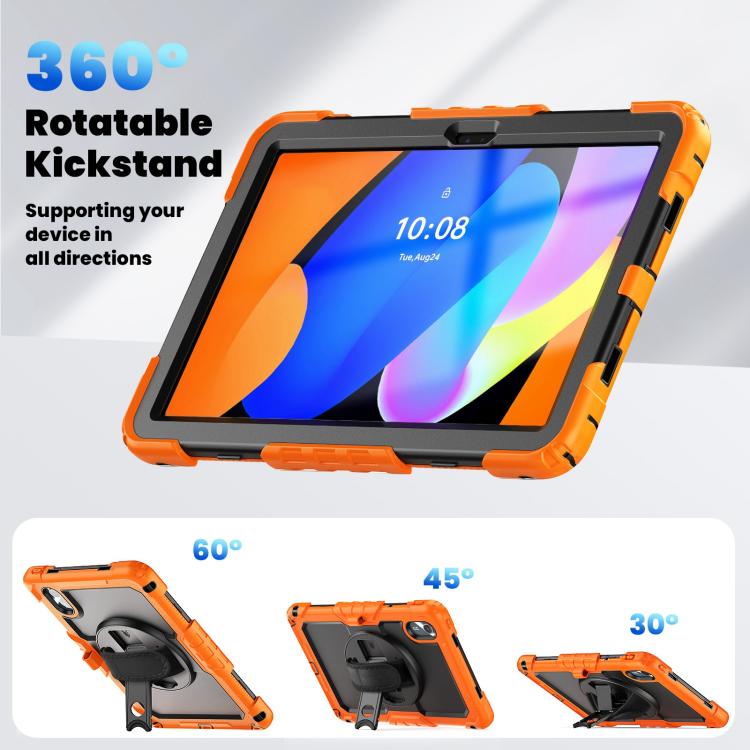 Silicone Hybrid PC Tablet Case with Shoulder Strap, For Lenovo Xiaoxin Pad 2024 / 2025