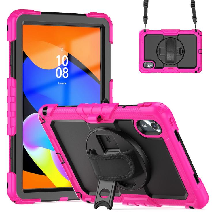 Silicone Hybrid PC Tablet Case with Shoulder Strap, For Lenovo Xiaoxin Pad 2024 / 2025