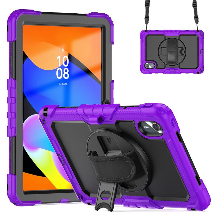 Silicone Hybrid PC Tablet Case with Shoulder Strap, For Lenovo Xiaoxin Pad 2024 / 2025