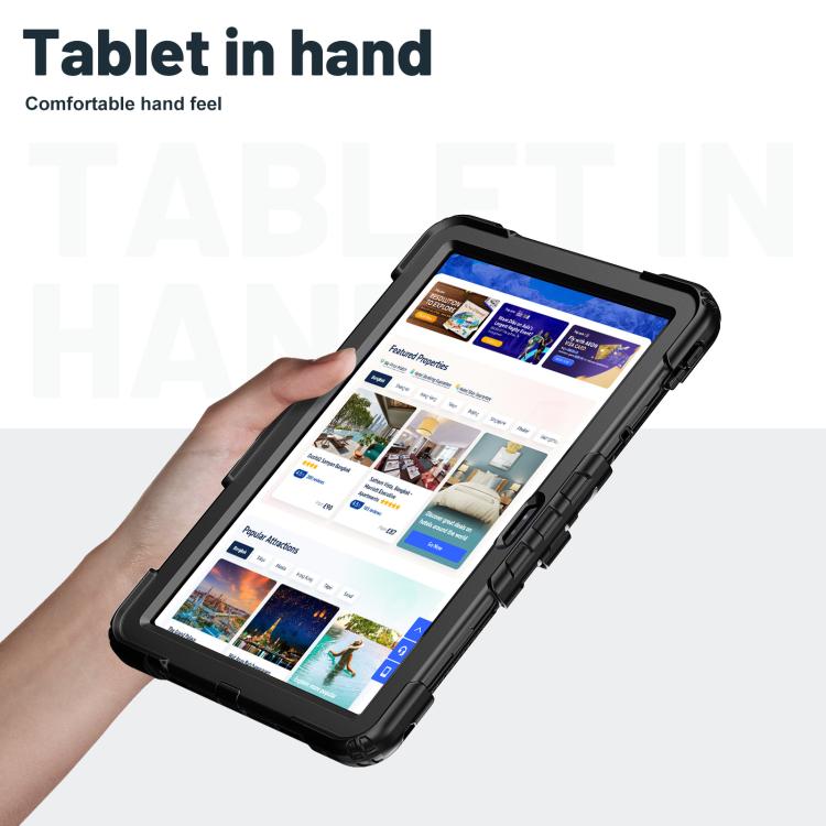 Silicone Hydric PC Tablet Case with Shoulder Strap & Holder, For Lenovo Xiaoxin Pad 11 2025 / 2024