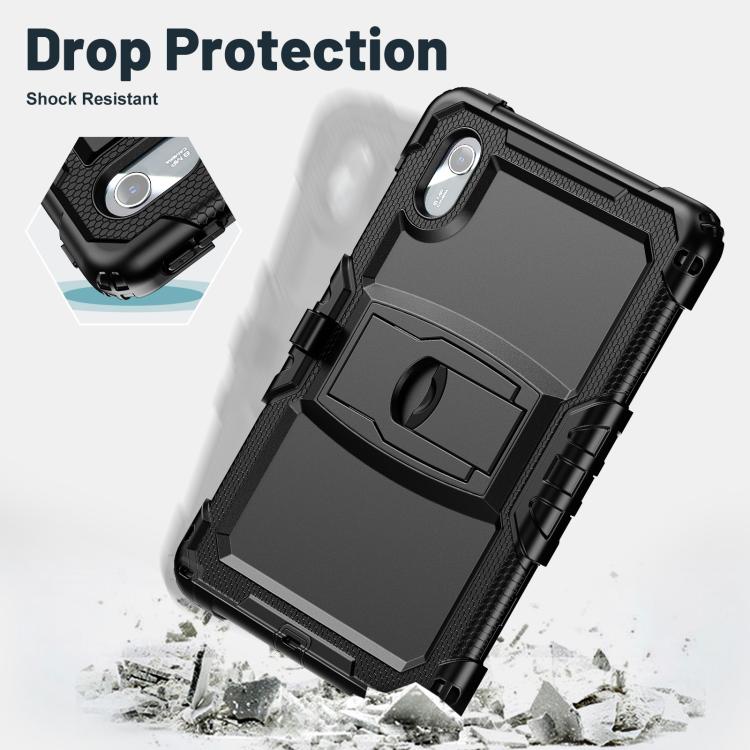 Silicone Hydric PC Tablet Case with Shoulder Strap & Holder, For Lenovo Xiaoxin Pad 11 2025 / 2024