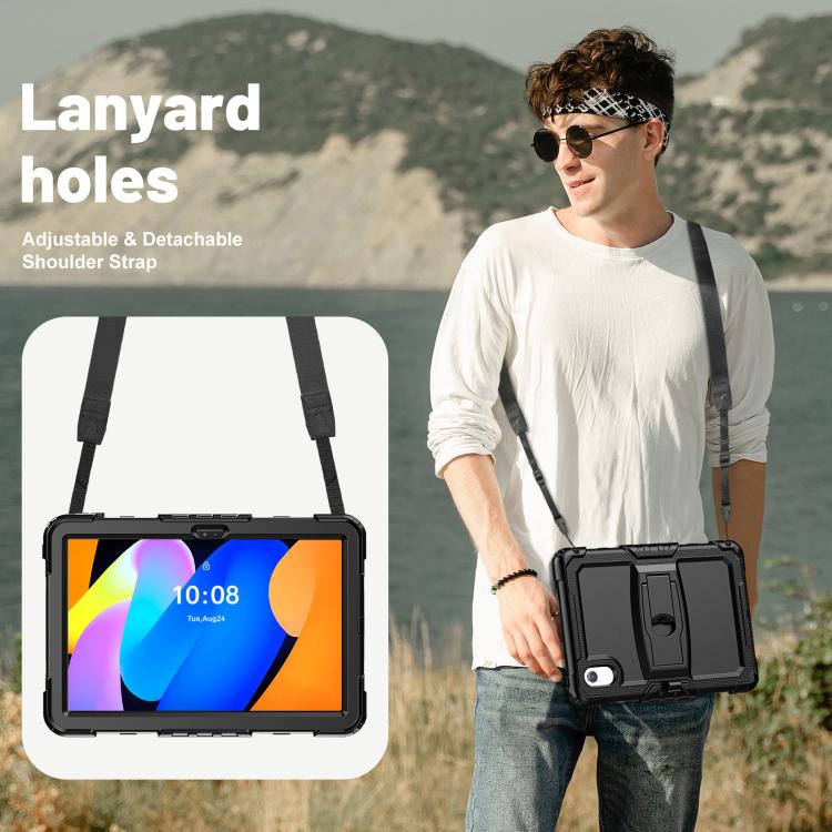 Silicone Hydric PC Tablet Case with Shoulder Strap & Holder, For Lenovo Xiaoxin Pad 11 2025 / 2024