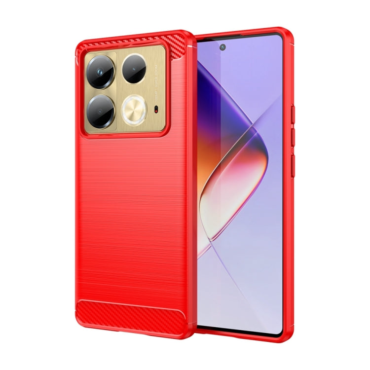 Carbon Fiber Brushed Texture TPU Phone Case, For Infinix Note 40X 5G, For Infinix Note 40 Pro 4G, For Infinix Note 40 Pro+ 5G, For Infinix Note 40 Pro 5G, For Infinix Note 40
