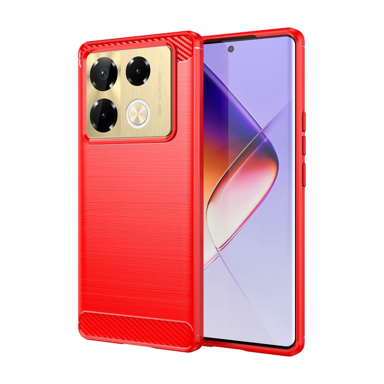 Carbon Fiber Brushed Texture TPU Phone Case, For Infinix Note 40X 5G, For Infinix Note 40 Pro 4G, For Infinix Note 40 Pro+ 5G, For Infinix Note 40 Pro 5G, For Infinix Note 40