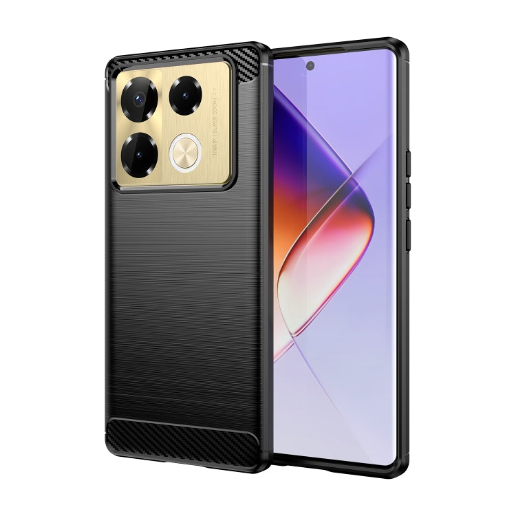 Carbon Fiber Brushed Texture TPU Phone Case, For Infinix Note 40X 5G, For Infinix Note 40 Pro 4G, For Infinix Note 40 Pro+ 5G, For Infinix Note 40 Pro 5G, For Infinix Note 40