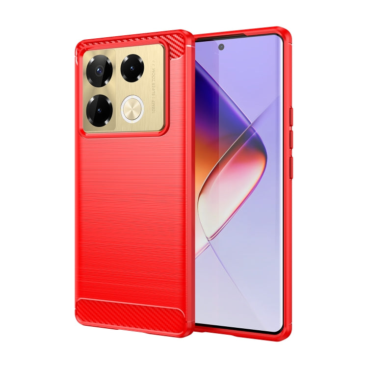 Carbon Fiber Brushed Texture TPU Phone Case, For Infinix Note 40X 5G, For Infinix Note 40 Pro 4G, For Infinix Note 40 Pro+ 5G, For Infinix Note 40 Pro 5G, For Infinix Note 40