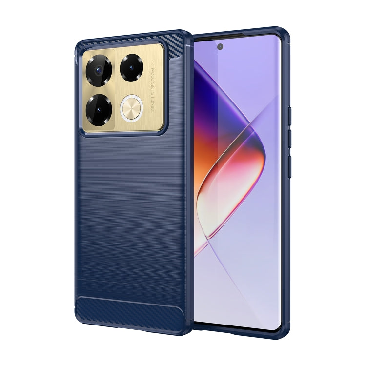 Carbon Fiber Brushed Texture TPU Phone Case, For Infinix Note 40X 5G, For Infinix Note 40 Pro 4G, For Infinix Note 40 Pro+ 5G, For Infinix Note 40 Pro 5G, For Infinix Note 40