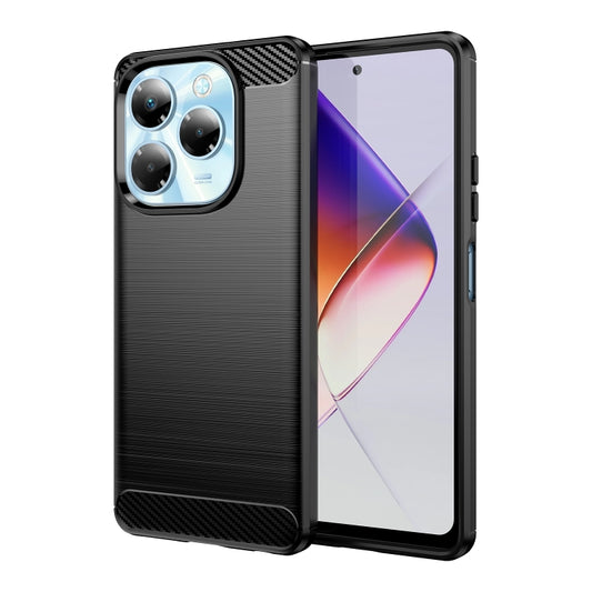 Carbon Fiber Brushed Texture TPU Phone Case, For Infinix Note 40X 5G, For Infinix Note 40 Pro 4G, For Infinix Note 40 Pro+ 5G, For Infinix Note 40 Pro 5G, For Infinix Note 40