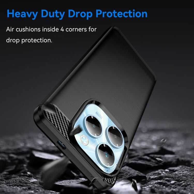 Carbon Fiber Brushed Texture TPU Phone Case, For Infinix Note 40X 5G, For Infinix Note 40 Pro 4G, For Infinix Note 40 Pro+ 5G, For Infinix Note 40 Pro 5G, For Infinix Note 40