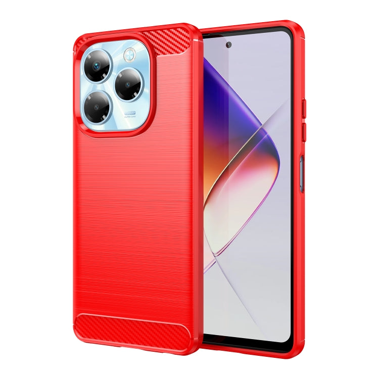 Carbon Fiber Brushed Texture TPU Phone Case, For Infinix Note 40X 5G, For Infinix Note 40 Pro 4G, For Infinix Note 40 Pro+ 5G, For Infinix Note 40 Pro 5G, For Infinix Note 40