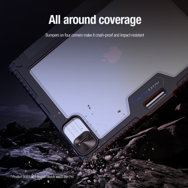 NILLKIN Bumper Pro Multi-angle Folding Style Tablet Leather Case, For iPad Air 13 2024 / 2025 / 2026, For iPad Pro 13 2025 / 2024, For iPad Pro 11 2025 / 2024