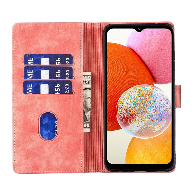 Pen Heart Cat Embossed Leather Phone Case, For Samsung Galaxy A14 5G, For Samsung Galaxy A13 4G / 5G / A04, For Samsung Galaxy A53 5G, For Samsung Galaxy A33 5G, For Samsung Galaxy S22 Ultra 5G, For Samsung Galaxy S22+ 5G, For Samsung Galaxy S22 5G    ...