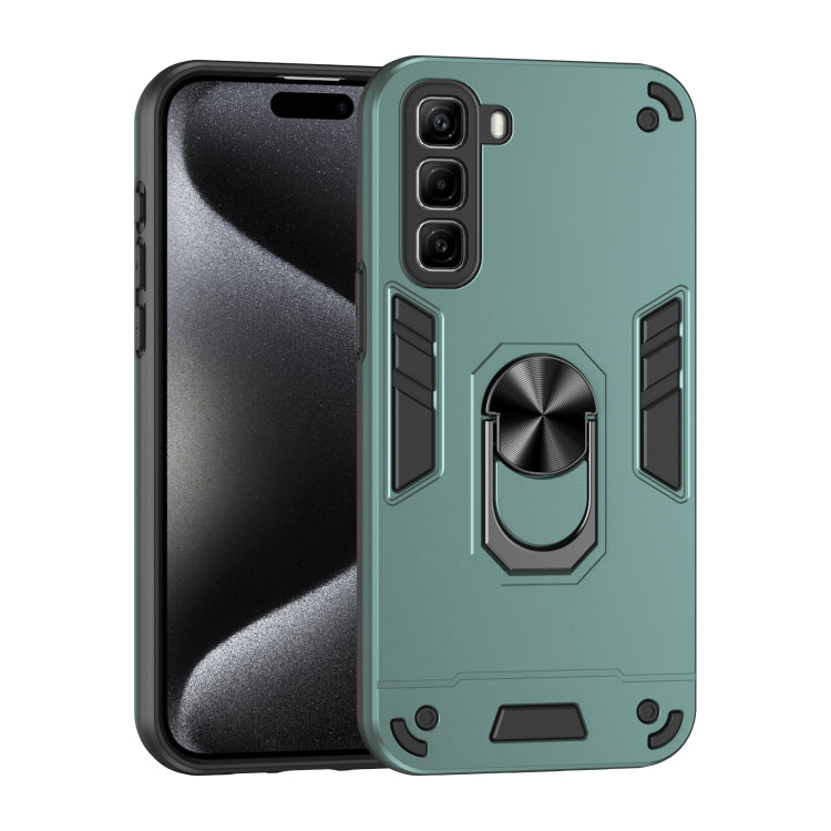 Shockproof Metal Ring Holder Phone Case, For Infinix Hot 60i 5G, For Infinix Hot 60 Pro+ 4G, For Infinix Hot 60i 4G, For Infinix Smart 10, For Infinix GT 30 Pro, For Infinix Note 50s, For Infinix Note 50x, For Infinix Note 50 Pro+                      ...