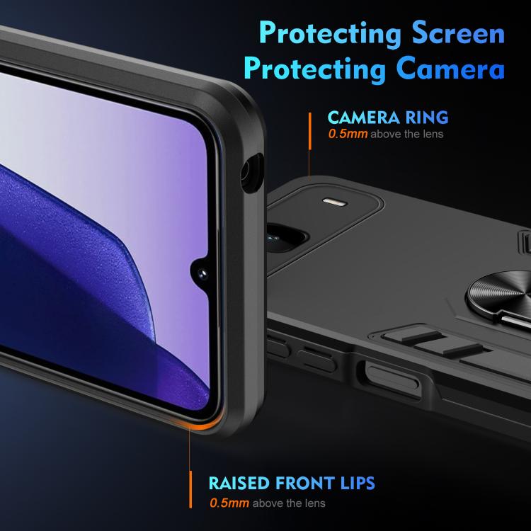 Shockproof Metal Ring Holder Phone Case, For Infinix Hot 60i 5G, For Infinix Hot 60 Pro+ 4G, For Infinix Hot 60i 4G, For Infinix Smart 10, For Infinix GT 30 Pro, For Infinix Note 50s, For Infinix Note 50x, For Infinix Note 50 Pro+                      ...