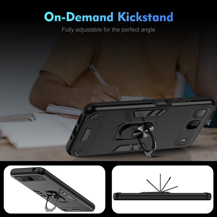 Shockproof Metal Ring Holder Phone Case, For Infinix Hot 60i 5G, For Infinix Hot 60 Pro+ 4G, For Infinix Hot 60i 4G, For Infinix Smart 10, For Infinix GT 30 Pro, For Infinix Note 50s, For Infinix Note 50x, For Infinix Note 50 Pro+                      ...