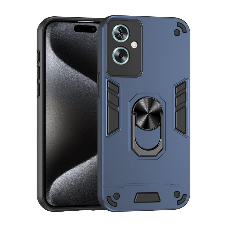 Shockproof Metal Ring Holder Phone Case, For OPPO Reno7 Z 5G, For OPPO Reno6 Lite, For OPPO A16, For OPPO A74 5G, For OPPO F19 Pro+, For OPPO A79 5G, For OPPO A59 5G