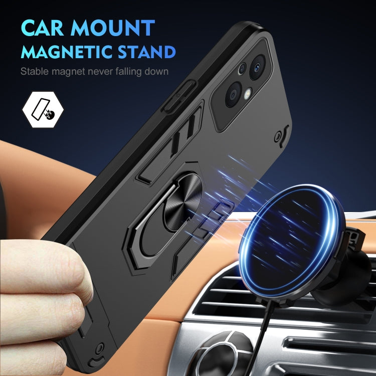 Shockproof Metal Ring Holder Phone Case, For OPPO Reno7 Z 5G, For OPPO Reno6 Lite, For OPPO A16, For OPPO A74 5G, For OPPO F19 Pro+, For OPPO A79 5G, For OPPO A59 5G