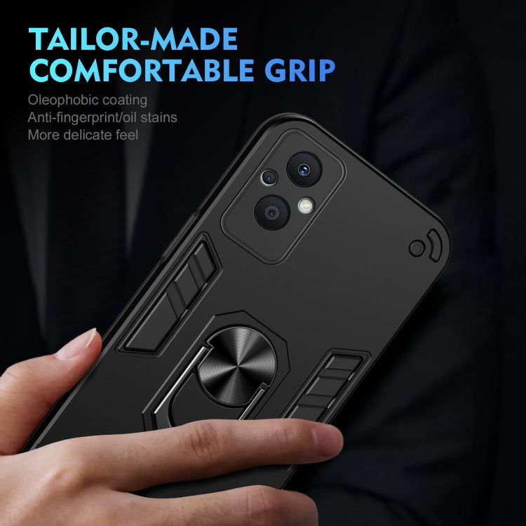 Shockproof Metal Ring Holder Phone Case, For OPPO Reno7 Z 5G, For OPPO Reno6 Lite, For OPPO A16, For OPPO A74 5G, For OPPO F19 Pro+, For OPPO A79 5G, For OPPO A59 5G