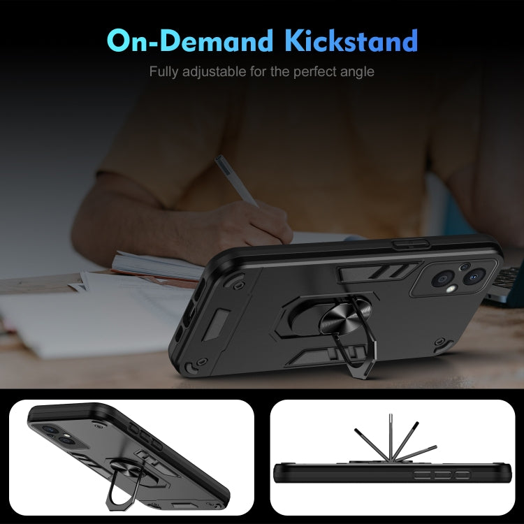 Shockproof Metal Ring Holder Phone Case, For OPPO Reno7 Z 5G, For OPPO Reno6 Lite, For OPPO A16, For OPPO A74 5G, For OPPO F19 Pro+, For OPPO A79 5G, For OPPO A59 5G