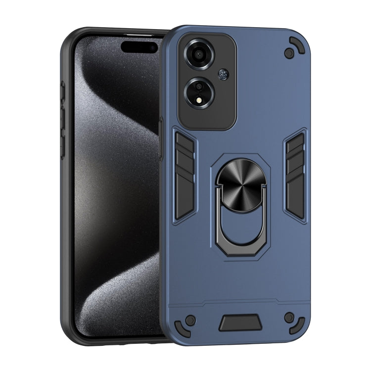 Shockproof Metal Ring Holder Phone Case, For OPPO Reno7 Z 5G, For OPPO Reno6 Lite, For OPPO A16, For OPPO A74 5G, For OPPO F19 Pro+, For OPPO A79 5G, For OPPO A59 5G
