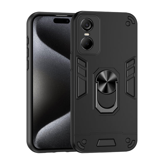 Shockproof Metal Ring Holder Phone Case, For Tecno Pop 6 Pro, For Tecno Pop 6 Go, For Tecno Spark 9, For Tecno Pop 6, For Tecno Pop 6 No Fingerprints, For Tecno Spark 9T, For Tecno Camon 19, For Tecno Camon 19 Neo, For Tecno Spark 9 Pro, For Tecno Pova...