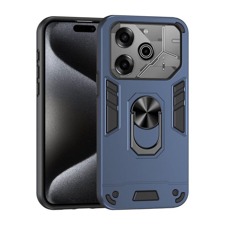 Shockproof Metal Ring Holder Phone Case, For Tecno Pova Slim 5G / Spark Slim 4G, For Tecno Pova 7 5G, For Tecno Pova 7 Ultra 5G, For Tecno Pova 7 4G, For Tecno Camon 40 Pro 4G, For Tecno Camon 40, For Tecno Camon 40 Pro 5G, For Tecno Camon 30S / 30S Pr...