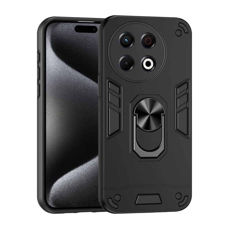 Shockproof Metal Ring Holder Phone Case, For Tecno Pova Slim 5G / Spark Slim 4G, For Tecno Pova 7 5G, For Tecno Pova 7 Ultra 5G, For Tecno Pova 7 4G, For Tecno Camon 40 Pro 4G, For Tecno Camon 40, For Tecno Camon 40 Pro 5G, For Tecno Camon 30S / 30S Pr...