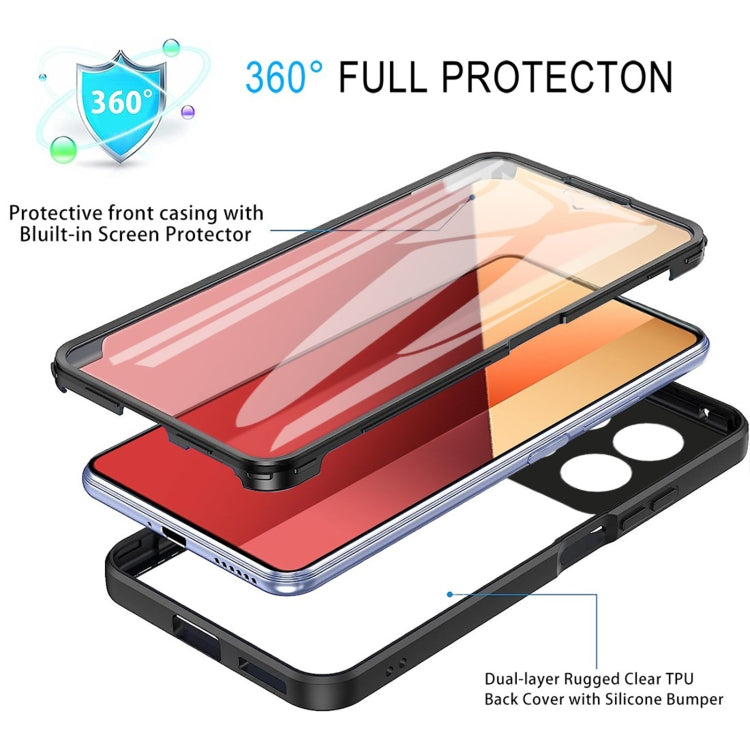 Acrylic + TPU 360 Degrees Full Coverage Phone Case, For Xiaomi Redmi Note 13 Pro 4G, For Xiaomi Redmi Note 13 4G, For Xiaomi Redmi Note 13 5G, For Xiaomi Redmi Note 13 Pro+ 5G, For Xiaomi Redmi Note 13 Pro 5G