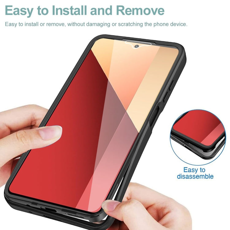 Acrylic + TPU 360 Degrees Full Coverage Phone Case, For Xiaomi Redmi Note 13 Pro 4G, For Xiaomi Redmi Note 13 4G, For Xiaomi Redmi Note 13 5G, For Xiaomi Redmi Note 13 Pro+ 5G, For Xiaomi Redmi Note 13 Pro 5G