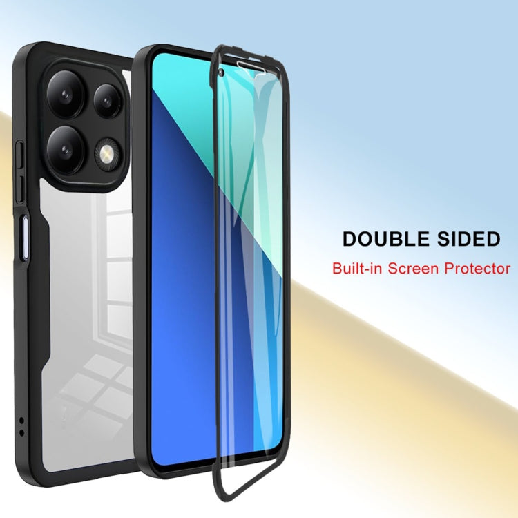 Acrylic + TPU 360 Degrees Full Coverage Phone Case, For Xiaomi Redmi Note 13 Pro 4G, For Xiaomi Redmi Note 13 4G, For Xiaomi Redmi Note 13 5G, For Xiaomi Redmi Note 13 Pro+ 5G, For Xiaomi Redmi Note 13 Pro 5G