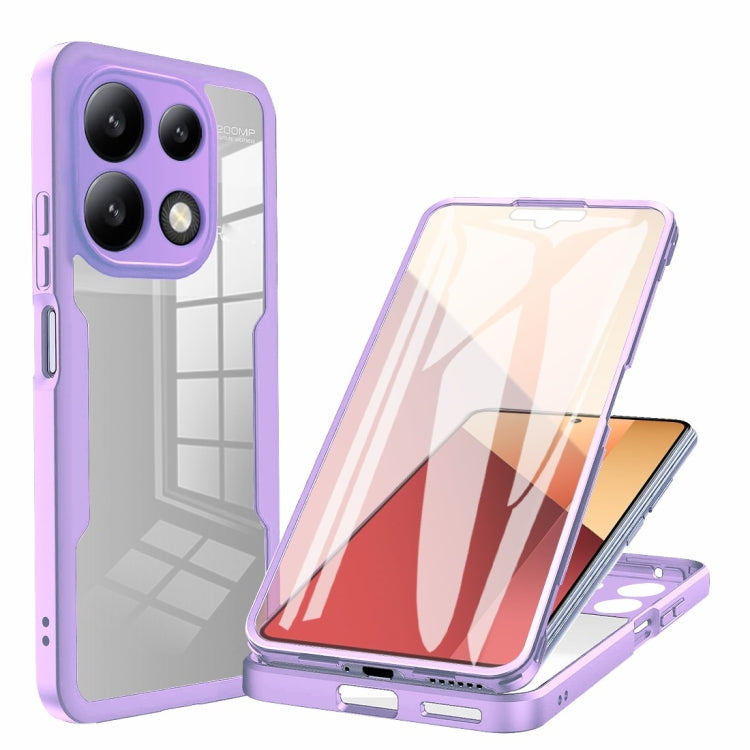 Acrylic + TPU 360 Degrees Full Coverage Phone Case, For Xiaomi Redmi Note 13 Pro 4G, For Xiaomi Redmi Note 13 4G, For Xiaomi Redmi Note 13 5G, For Xiaomi Redmi Note 13 Pro+ 5G, For Xiaomi Redmi Note 13 Pro 5G