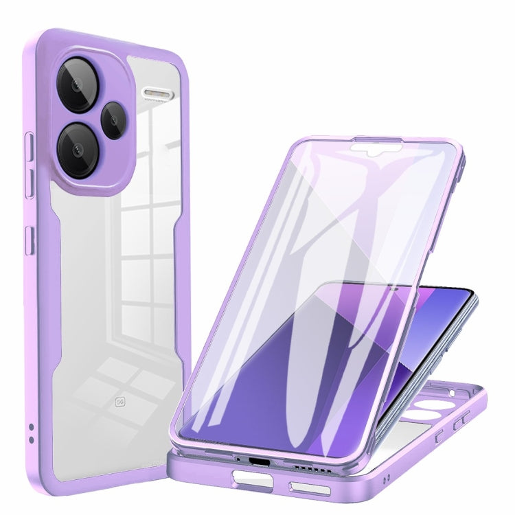 Acrylic + TPU 360 Degrees Full Coverage Phone Case, For Xiaomi Redmi Note 13 Pro 4G, For Xiaomi Redmi Note 13 4G, For Xiaomi Redmi Note 13 5G, For Xiaomi Redmi Note 13 Pro+ 5G, For Xiaomi Redmi Note 13 Pro 5G
