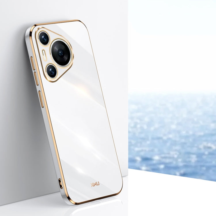 XINLI Straight 6D Plating Gold Edge TPU Phone Case, For Huawei Mate 70 Pro / 70 Pro+, For Huawei Mate 70, For Huawei Nova 13 Pro, For Huawei Pura 70 Ultra, For Huawei Nova 12 SE, For Huawei Pura 70 Pro / Pura 70 Pro+