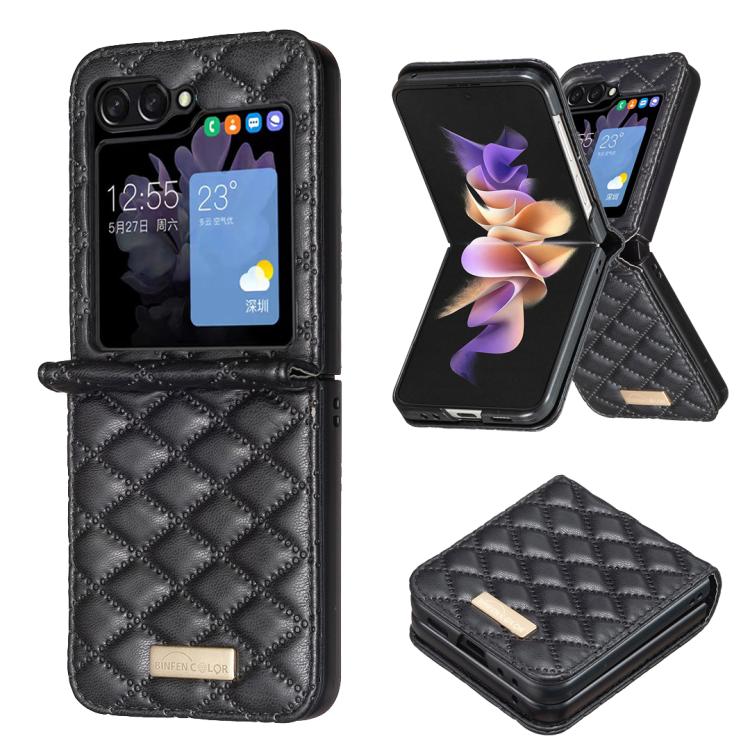 Diamond Lattice PU + PC Shockproof Phone Case, For Galaxy Z Flip8 5G, For Samsung Galaxy Z Flip7 FE / Flip6, For Samsung Galaxy Z Flip7, For Samsung Galaxy Z Flip5