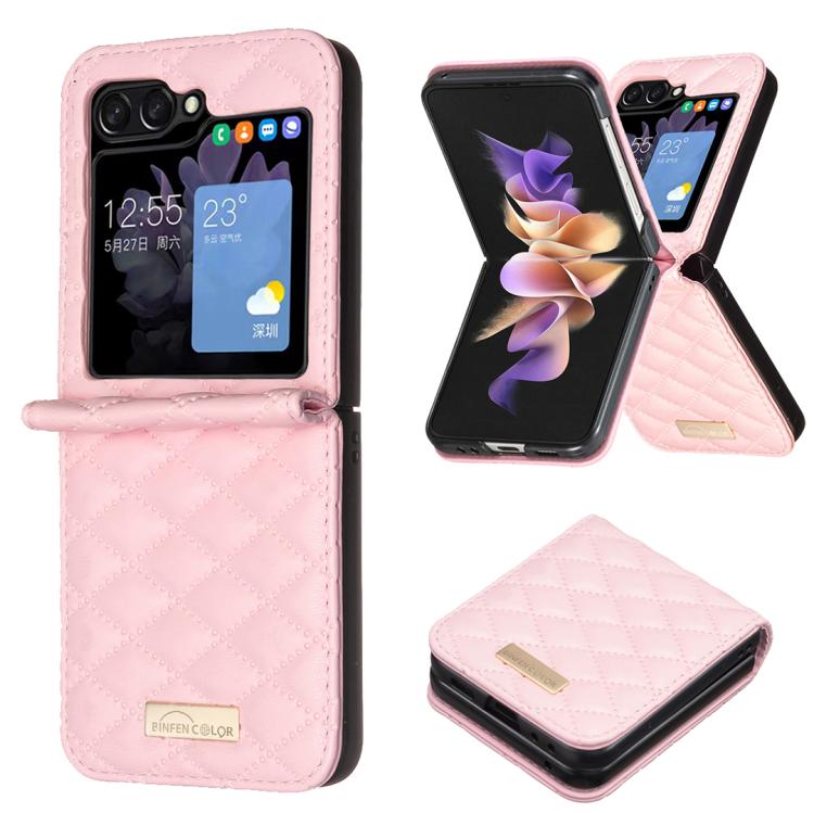 Diamond Lattice PU + PC Shockproof Phone Case, For Galaxy Z Flip8 5G, For Samsung Galaxy Z Flip7 FE / Flip6, For Samsung Galaxy Z Flip7, For Samsung Galaxy Z Flip5