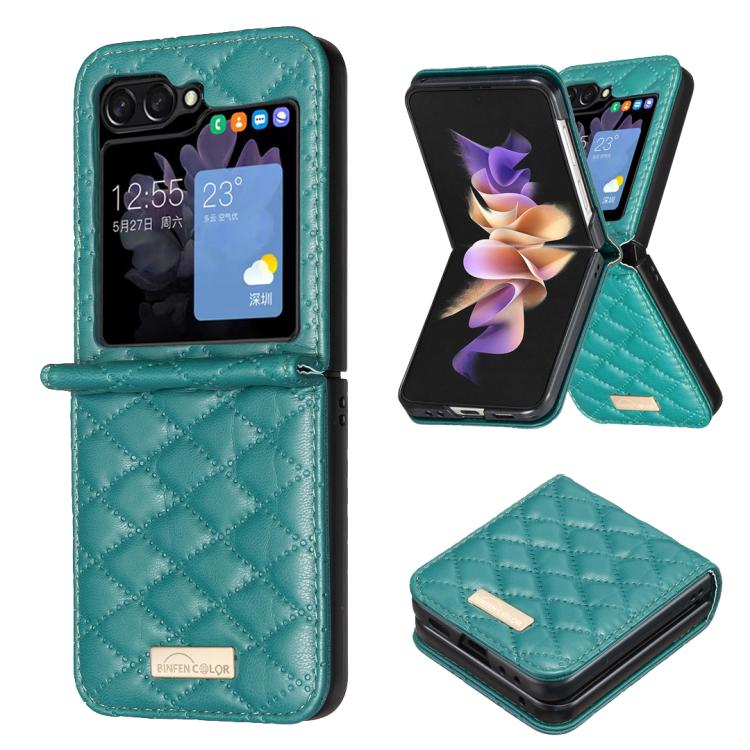 Diamond Lattice PU + PC Shockproof Phone Case, For Galaxy Z Flip8 5G, For Samsung Galaxy Z Flip7 FE / Flip6, For Samsung Galaxy Z Flip7, For Samsung Galaxy Z Flip5