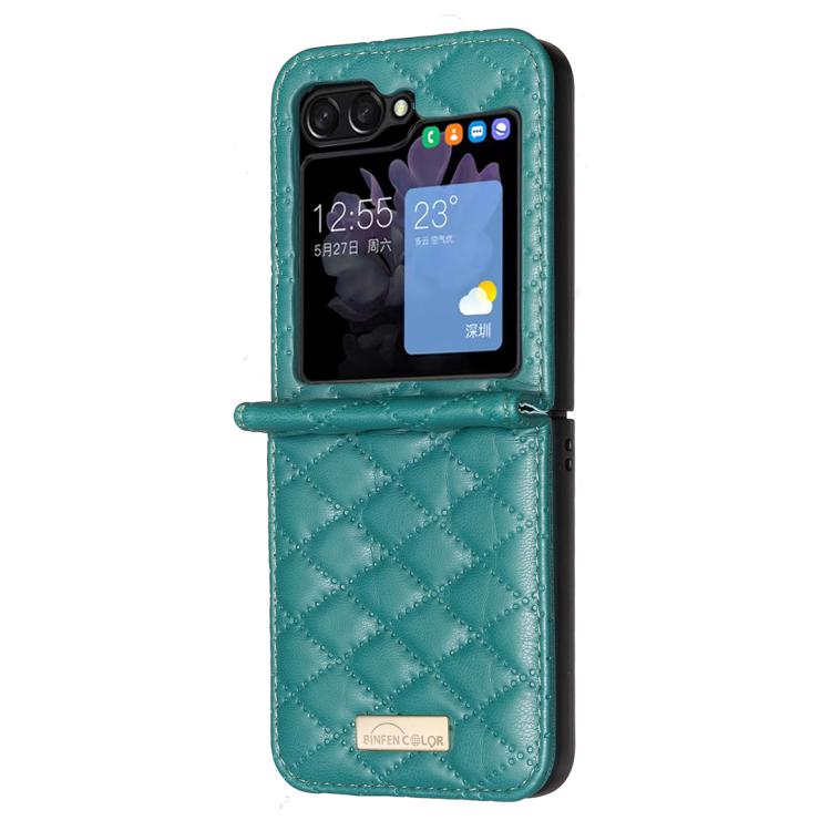 Diamond Lattice PU + PC Shockproof Phone Case, For Galaxy Z Flip8 5G, For Samsung Galaxy Z Flip7 FE / Flip6, For Samsung Galaxy Z Flip7, For Samsung Galaxy Z Flip5