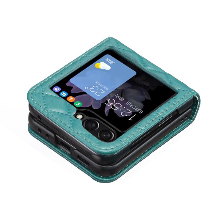 Diamond Lattice PU + PC Shockproof Phone Case, For Galaxy Z Flip8 5G, For Samsung Galaxy Z Flip7 FE / Flip6, For Samsung Galaxy Z Flip7, For Samsung Galaxy Z Flip5