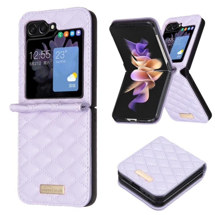 Diamond Lattice PU + PC Shockproof Phone Case, For Galaxy Z Flip8 5G, For Samsung Galaxy Z Flip7 FE / Flip6, For Samsung Galaxy Z Flip7, For Samsung Galaxy Z Flip5