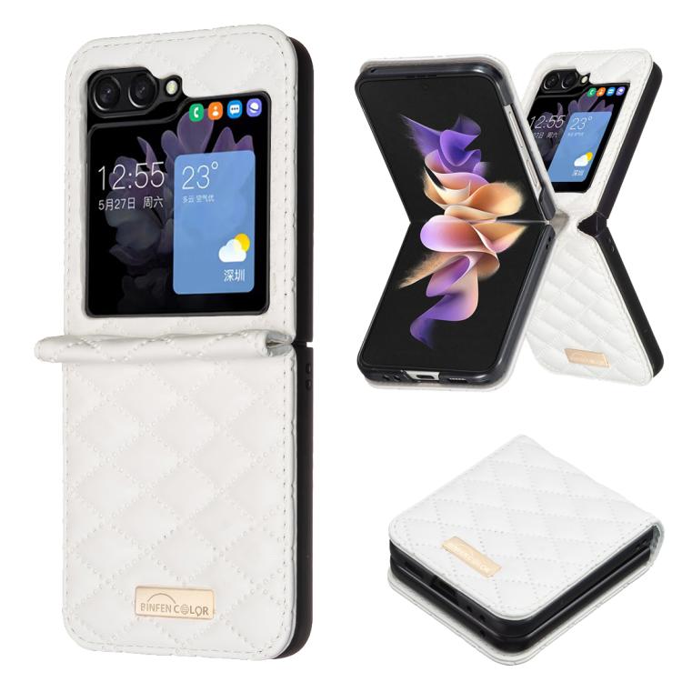 Diamond Lattice PU + PC Shockproof Phone Case, For Galaxy Z Flip8 5G, For Samsung Galaxy Z Flip7 FE / Flip6, For Samsung Galaxy Z Flip7, For Samsung Galaxy Z Flip5