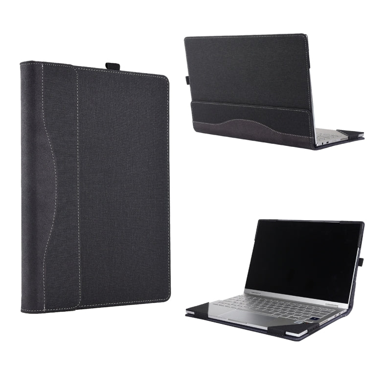 Cloth Texture Laptop Leather Case With Stand Function, For Microsoft Surface Book 3 / 2 / 1 13.5 inch, For Microsoft Surface Book 3 / 2 15 inch, For Microsoft Surface Laptop 6 15 inch, For Microsoft Surface Laptop 6 13.5 inch