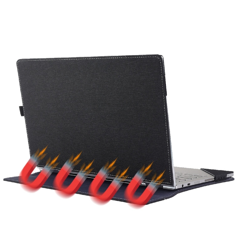 Cloth Texture Laptop Leather Case With Stand Function, For Microsoft Surface Book 3 / 2 / 1 13.5 inch, For Microsoft Surface Book 3 / 2 15 inch, For Microsoft Surface Laptop 6 15 inch, For Microsoft Surface Laptop 6 13.5 inch