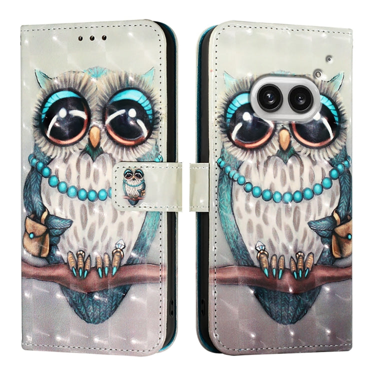 3D Painting Horizontal Flip Leather Phone Case, For Nothing Phone 4a Pro, For Nothing Phone 4a, For Nothing CMF Phone 1, For Nothing Phone 2a