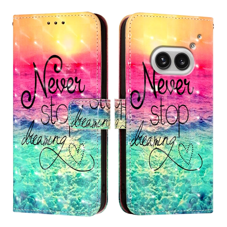 3D Painting Horizontal Flip Leather Phone Case, For Nothing Phone 4a Pro, For Nothing Phone 4a, For Nothing CMF Phone 1, For Nothing Phone 2a