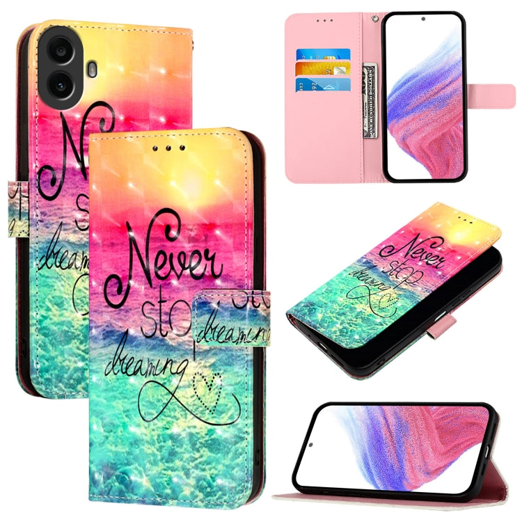3D Painting Horizontal Flip Leather Phone Case, For Nothing Phone 4a Pro, For Nothing Phone 4a, For Nothing CMF Phone 1, For Nothing Phone 2a