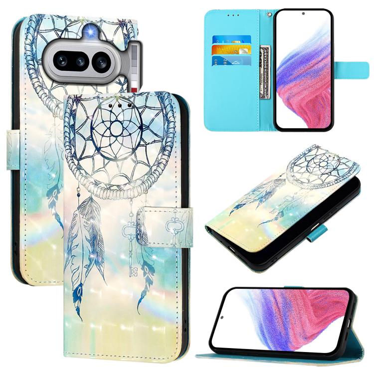 3D Painting Horizontal Flip Leather Phone Case, For Nothing Phone 4a Pro, For Nothing Phone 4a, For Nothing CMF Phone 1, For Nothing Phone 2a