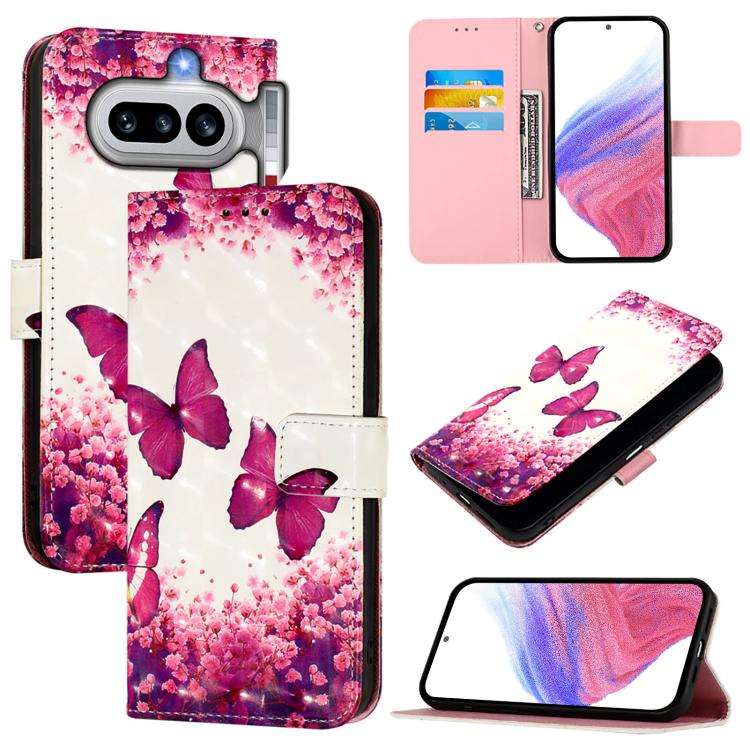 3D Painting Horizontal Flip Leather Phone Case, For Nothing Phone 4a Pro, For Nothing Phone 4a, For Nothing CMF Phone 1, For Nothing Phone 2a