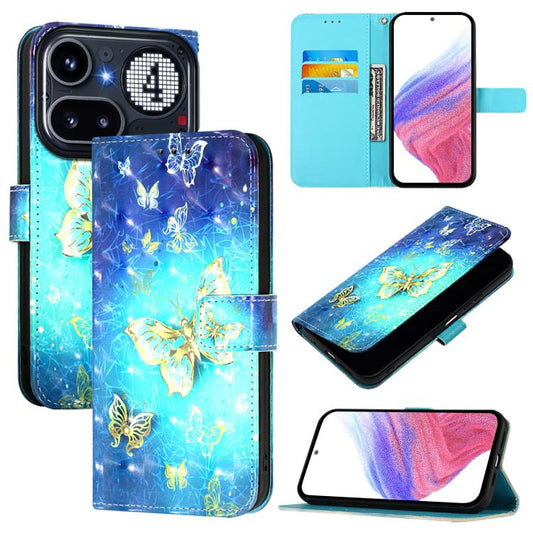 3D Painting Horizontal Flip Leather Phone Case, For Nothing Phone 4a Pro, For Nothing Phone 4a, For Nothing CMF Phone 1, For Nothing Phone 2a