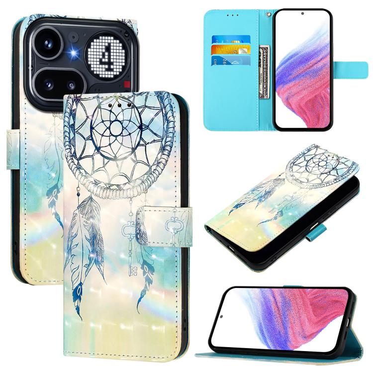 3D Painting Horizontal Flip Leather Phone Case, For Nothing Phone 4a Pro, For Nothing Phone 4a, For Nothing CMF Phone 1, For Nothing Phone 2a